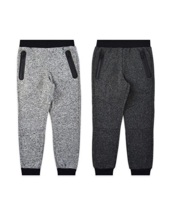 BOYS’ MELANGE FLEECE JOGGERS (SIZE 4-7) - Image 2
