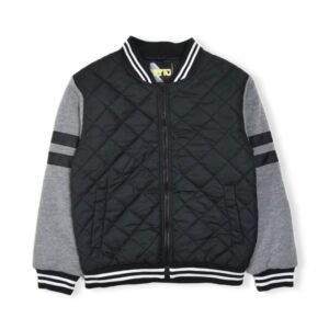BOYS VARSITY JACKET WITH SHERPA LINING