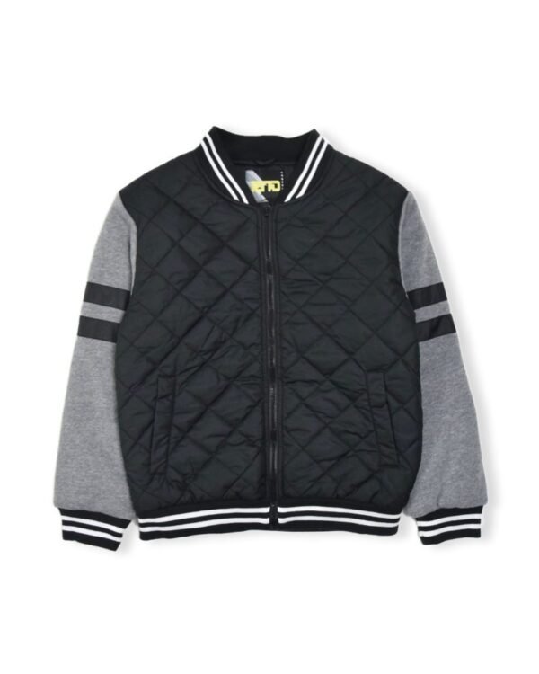 BOYS VARSITY JACKET WITH SHERPA LINING