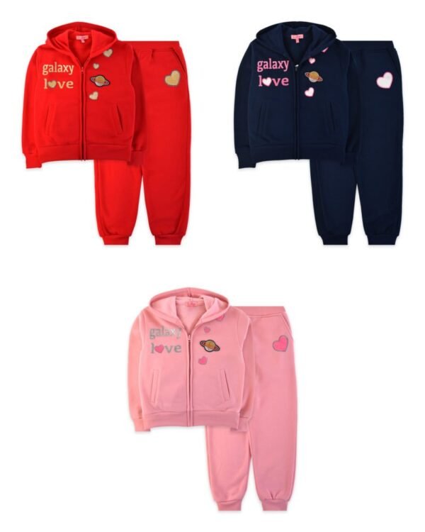 GIRLS’ GALAXY LOVE 2PC FLEECE NONSHERPA SET (SIZE 6-14) - Image 2