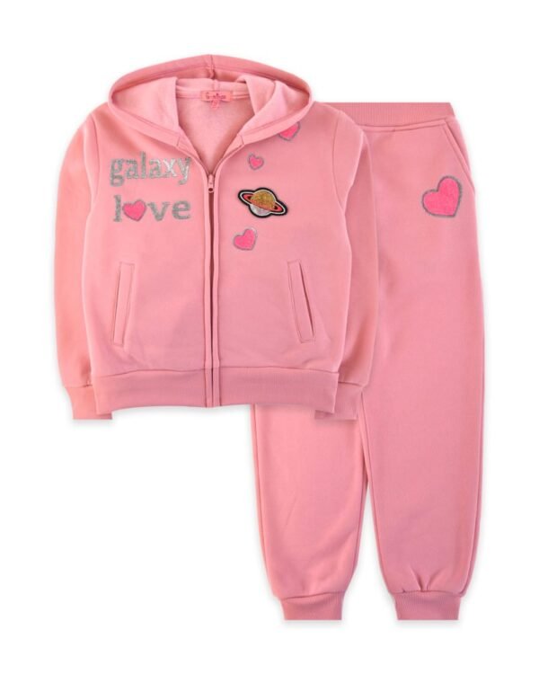 GIRLS’ GALAXY LOVE 2PC FLEECE NONSHERPA SET (SIZE 6-14)