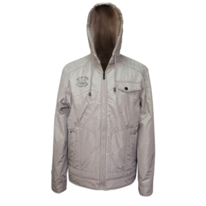 MEN'S NYLON JACKET WITH HOODY