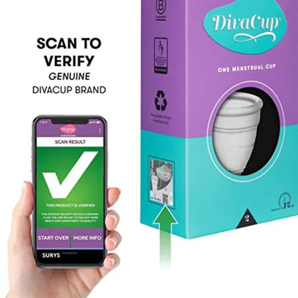 DivaCup Reusable Menstral Cup - Image 2